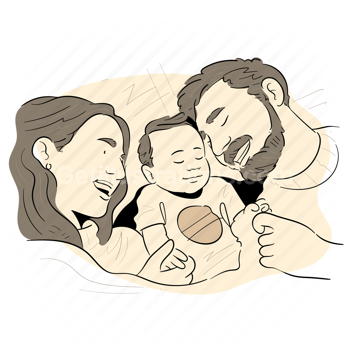 Family and Children illustration preview image